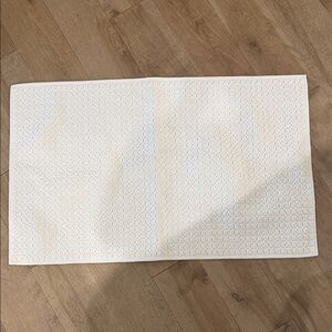 Threshold White Textured Towel with Gold Logo Tag